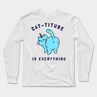 cat-titude is everything Long Sleeve T-Shirt